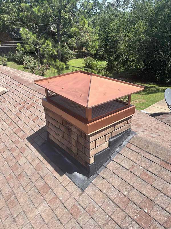 Custom Chimney Cap Installed Custom Chimney Cap Installed