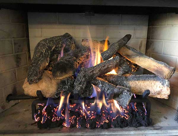 Fireplace with Gas Logs Fireplace with Gas Logs